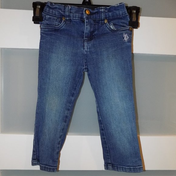 US Polo Assn Jeans Light Blue Wash Size 24 Months Girl's - Picture 1 of 3